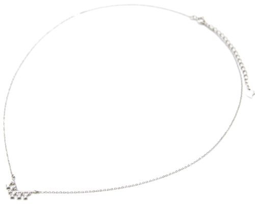 Collier-Fine-Chaine-Argent-925-Pendentif-V-Mini-Pampilles-Pierres-Zirconium