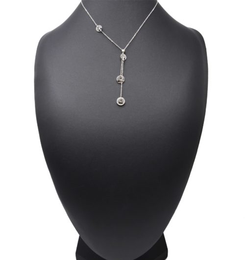 Collier-Fine-Chaine-Pendentif-Y-Cercles-Arbre-de-Vie-Acier-Argente-et-Strass