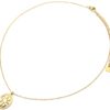 Collier-Fine-Chaine-Pendentif-Ovale-Motif-Relief-Etoile-Polaire-Acier-Dore