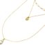 Collier-Triple-Chaine-avec-Maillons-Cauri-Acier-Dore-et-Coquillage-Blanc