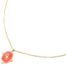 Collier-Fine-Chaine-avec-Medaille-Email-Orange-Motif-Baroque-et-Acier-Dore