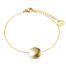 Bracelet-Fine-Chaine-avec-Medaille-Martelee-Effet-Tordu-Acier-Dore