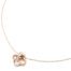 Collier-Fine-Chaine-Pendentif-Trefle-Acier-Or-Rose-et-Anneau-Strass