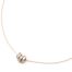 Collier-Fine-Chaine-Pendentif-Triple-Anneaux-Strass-et-Acier-Or-Rose