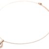 Collier-Fine-Chaine-Pendentif-Double-Cercles-Strass-et-Acier-Or-Rose