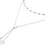 Collier-Double-Chaine-Mini-Perles-Email-Noir-et-Papillons-Acier-Argente