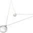 Collier-Double-Chaine-Acier-Argente-avec-Medailles-Chiffres-Romains-et-Nacre