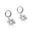 Boucles-dOreilles-Mini-Creoles-avec-Oursin-Pointes-Relief-Acier-Argente