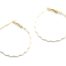 Boucles-dOreilles-Creoles-Acier-Dore-avec-Multi-Ovales-Email-Blanc