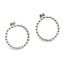 Boucles-dOreilles-Statement-Cercle-Contour-Billes-Acier-Argente