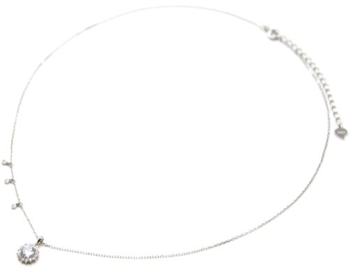 Collier-Fine-Chaine-Argent-925-Pendentif-Soleil-Pierre-et-Strass-Zirconium