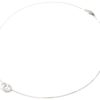 Collier-Fine-Chaine-Argent-925-Pendentif-Anneau-et-Cercle-Strass-Zirconium