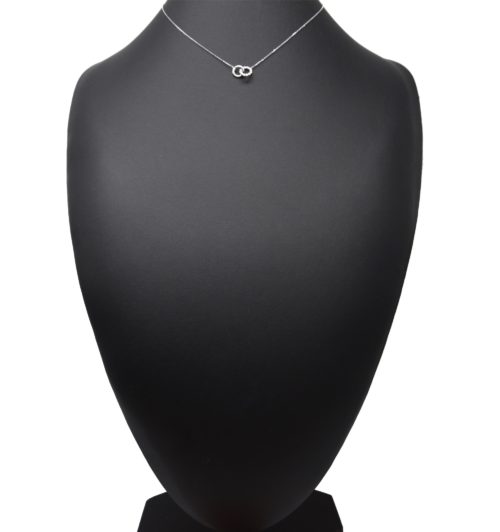 Collier-Fine-Chaine-Argent-925-Pendentif-Anneau-et-Cercle-Strass-Zirconium