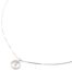 Collier-Fine-Chaine-Argent-925-Pendentif-Cercle-Contour-et-Milieu-Strass-Zirconium