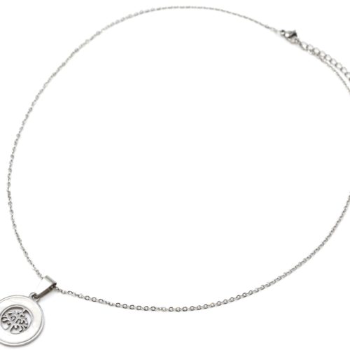 Collier-Fine-Chaine-Pendentif-Arbre-de-Vie-Acier-Argente-et-Cercle-Contour-Nacre