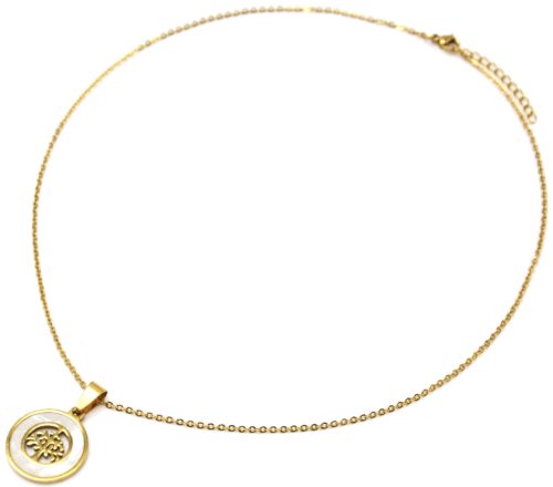 Collier-Fine-Chaine-Pendentif-Arbre-de-Vie-Acier-Dore-et-Cercle-Contour-Nacre