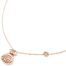 Collier-Fine-Chaine-Pendentif-Bourse-avec-Boulier-Acier-Or-Rose