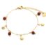 Bracelet-Fine-Chaine-avec-Pampilles-Soleils-Acier-Dore-et-Perles-Terracotta