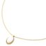 Collier-Pendentif-Pierre-Ovale-Blanche-et-Contour-Acier-Dore