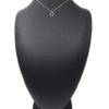 Collier-Fine-Chaine-Acier-Dore-avec-Cercle-Strass-Gris-Motif-Ajoure-Soleil