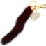 Porte-Cles-Bijou-de-Sac-Coeur-Strass-Dore-et-Pompon-Fourrure-Synthetique-Bordeaux