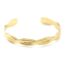 Bracelet-Jonc-avec-Double-Torsades-Motif-Points-Acier-Dore