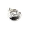 Broche-Epingle-Coquille-Spirale-Metal-Strass-Argente-avec-Perle