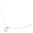 Collier-Fine-Chaine-Argent-925-Pendentif-Anneau-Strass-Zirconium-Cercle-et-Pierre