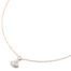 Collier-Fine-Chaine-Acier-Or-Rose-Pendentif-Cravate-Strass-Blanc