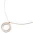 Collier-Fine-Chaine-Acier-Or-Rose-Pendentif-Double-Cercles-Contour-Strass