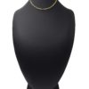 Collier-Chaine-Ras-du-Cou-avec-Maillons-Rectangles-Arrondis-Acier-Dore
