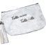 Trousse-Pochette-Effet-Brillant-Message-Telle-mere-Telle-fille-Pompon-Argente