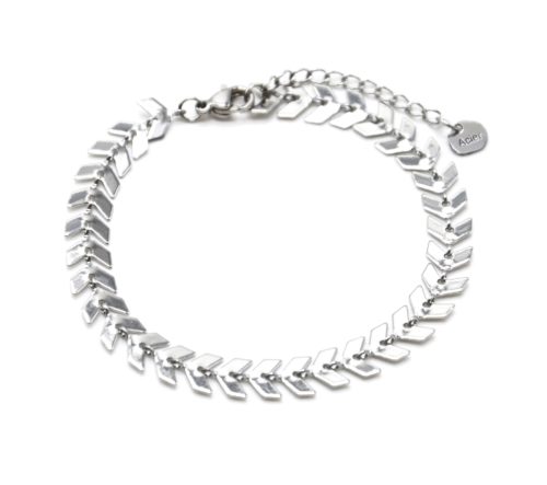 Bracelet-Chaine-avec-Multi-Chevrons-Acier-Argente