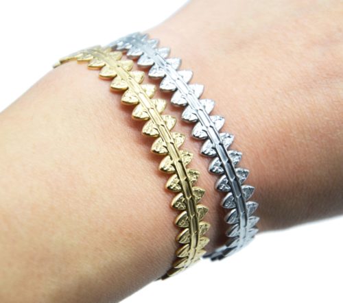 Bracelet-Jonc-avec-Couronne-Ovales-Marteles-Pointus-Acier