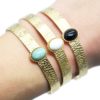 Bracelet-Jonc-Martele-avec-Pierre-Ovale-Contour-Points-Acier-Dore