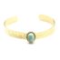 Bracelet-Jonc-Martele-avec-Pierre-Ovale-Verte-Contour-Points-Acier-Dore