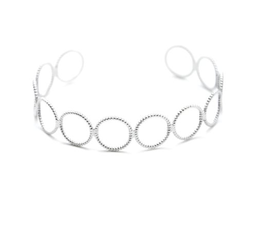 Bracelet-Jonc-Multi-Cercles-Ajoures-Contour-Points-Acier-Argente