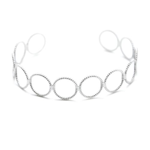 Bracelet-Jonc-Multi-Cercles-Ajoures-Contour-Points-Acier-Argente