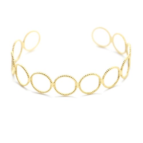 Bracelet-Jonc-Multi-Cercles-Ajoures-Contour-Points-Acier-Dore