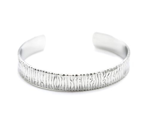 Bracelet-Jonc-Martele-Motif-Zebre-Acier-Argente