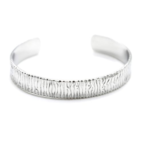 Bracelet-Jonc-Martele-Motif-Zebre-Acier-Argente