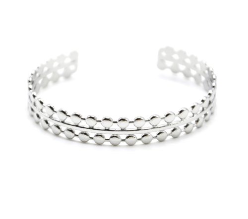 Bracelet-Jonc-Ajoure-Barre-et-Multi-Points-Acier-Argente