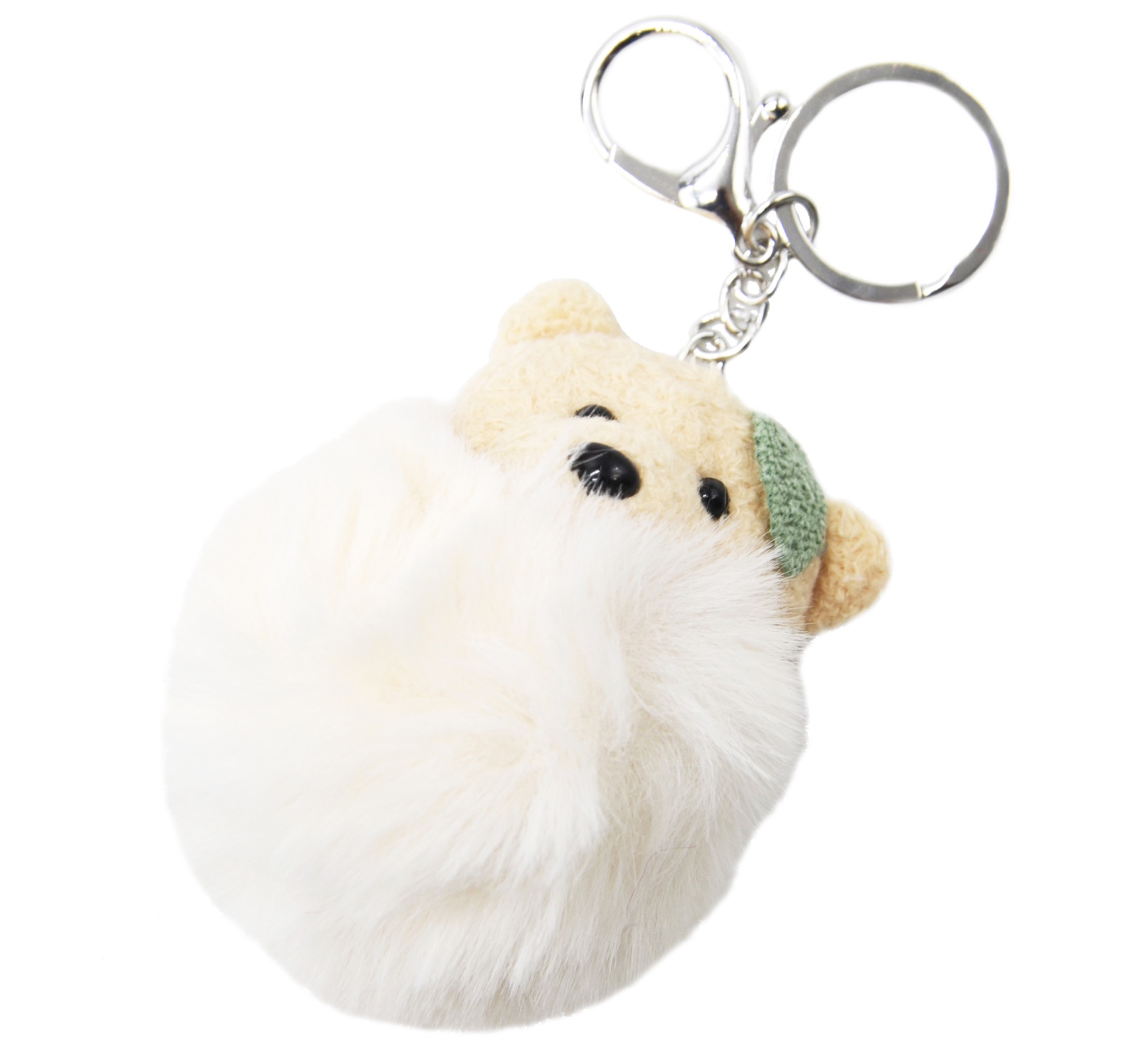 Porte-clés en peluche avec pendentif en forme de petites vaches - Accessoire  de clé - Jouet noir et blanc à pois, doré, A : : Mode