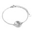 Bracelet-Fine-Chaine-avec-Cercle-Ajoure-Feuilles-Acier-Argente