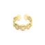 Bague-avec-Multi-Cercles-Ajoures-Etoiles-Motif-Points-Acier-Dore