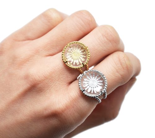 Bague-Large-Ajouree-avec-Pierre-Verre-Ronde-Motif-Soleil-Acier