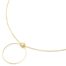 Collier-Pendentif-Cercle-Fin-Contour-Torsade-et-Soleil-Acier-Dore