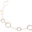 Collier-Fine-Chaine-avec-Multi-Cercles-Assortis-Acier-Or-Rose