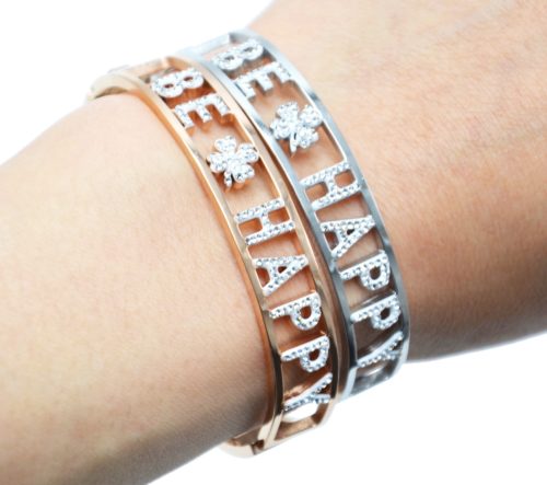 Bracelet-Manchette-Acier-avec-Message-Ajoure-Be-Happy-Strass