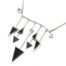 Collier-Plastron-Pendentif-Multi-Barres-Triangles-Simili-Cuir-Noir-et-Metal-Argente